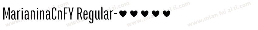 MarianinaCnFY Regular字体转换